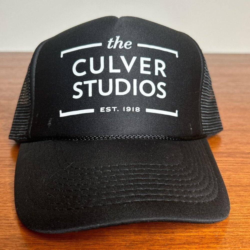 NWOT The Culver Studios Unisex Black Trucker Hat